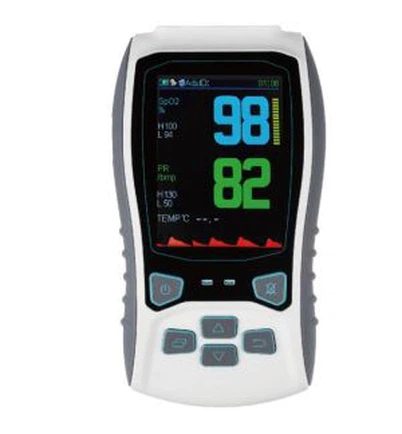 Portable Handheld Pulse Oximeter with Alarm and Memory