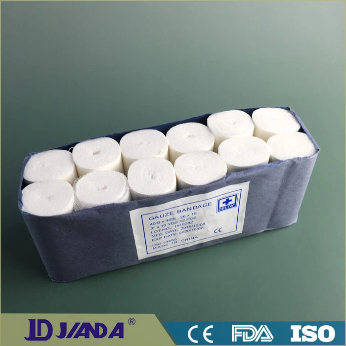 White Open Woven Wow Absorbent Surgical Gauze Bandage Roll